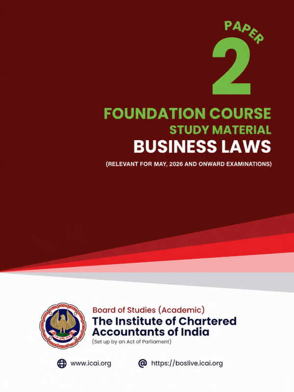 Paper 2 - Business Laws | Relevant for May, 2026 Examination | Foundation Course (English)