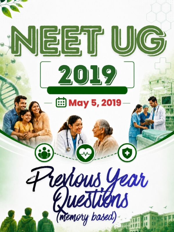 NEET UG 2019 | May 5, 2019 | PYQ (Memory Based) & PYQ