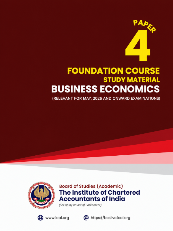 Paper 4 - Business Economics | Relevant for May, 2026 Examination | Foundation Course (English)
